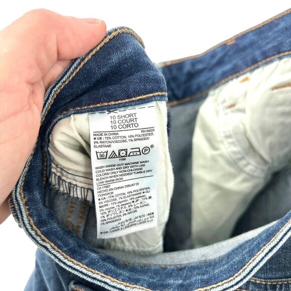 OLD NAVY ROCKSTAR MID RISE BLUE DENIM JEANS - 10 SHORT - Picture 4 of 4